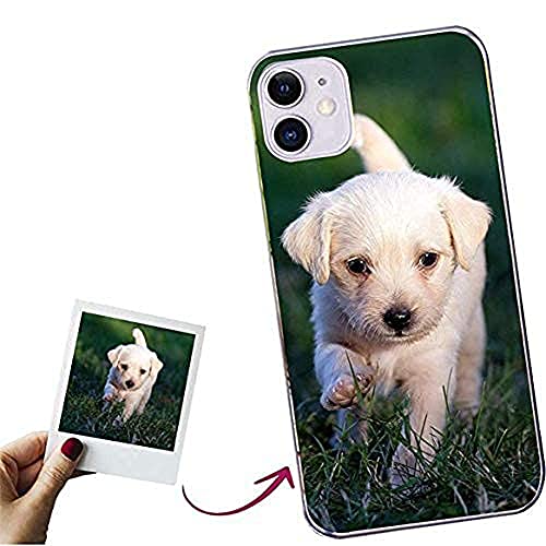 Funda para iPhone 11 Personalizada para tu móvil con Foto Imagen o Texto, Carcasa Personalizable, Gel Flexible, Trasparente, Regalo Original