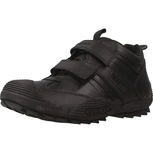 Geox JR SAVAGE A Zapatillas Niños, Negro (Black/Sintético), 28 EU