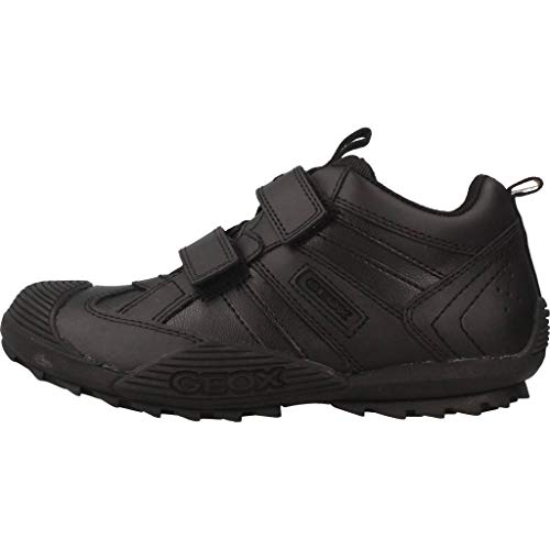 Geox JR SAVAGE A Zapatillas Niños, Negro (Black/Sintético), 28 EU