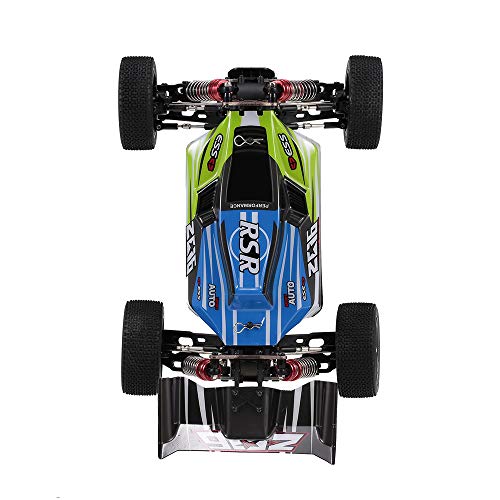 Goolsky Wltoys XKS 144001 RC Coche 60km / h Alta Velocidad 1/14 2.4GHz RC Buggy 4WD Racing Off-Road Drift Coche RTR (Verde)