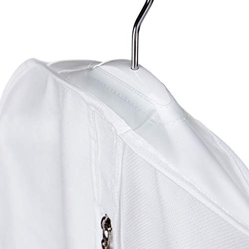 Hangerworld Funda para Ropa de Niños 76cm Transpirable Blanco Protege del Polvo y Polillas Cremallera