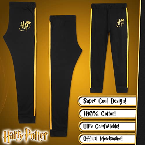 HARRY POTTER Pijama para Niñas, Pijama Niño Entero De Algodon, Conjunto De Manga Larga para Niña, Regalos Niñas De 7-14 Años (Negro, 11-12 años)