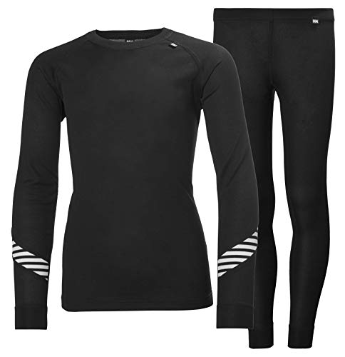 Helly Hansen Jr HH LIFA Baselayer Set, Boys, Negro, 16