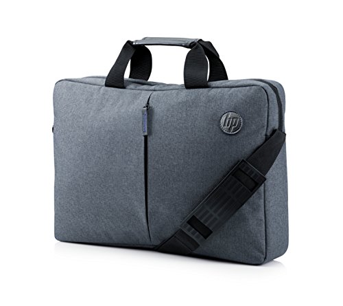 HP Essential Top Load 15.6" - Funda bandolera para portátil de hasta 39,6 cm, color gris