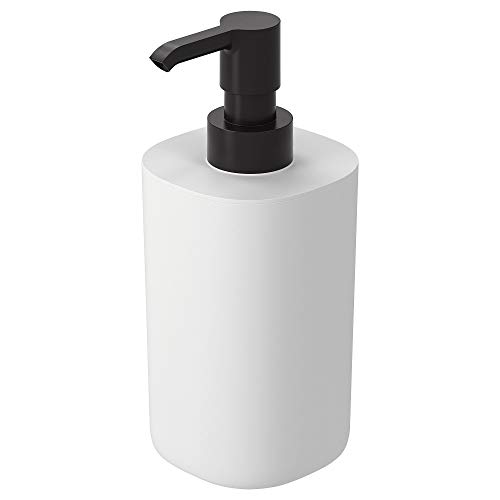 IKEA STORAVAN Juego de 3 piezas de baño con vaso para cepillos de dientes, dispensador de jabón, jabonera