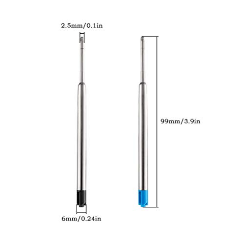 JAOMON Juego de Recambio de 30 Piezas de Bolígrafo Parker Para Recambios de Bolígrafos Parker Recambios Parker negro y Azul Para Bolígrafo de Repuesto Parker Ballpen