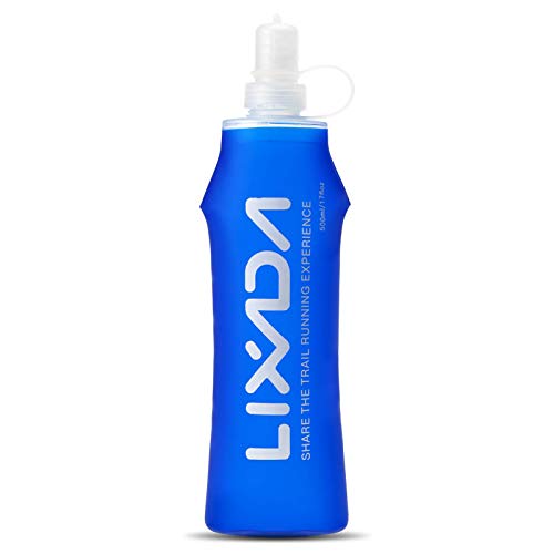 Li-xada 250/300/380/500ML-1PC/2PCS Botella de Agua de Hidratación sin BPA,Plegable Botella Blanda para Correr Al Aire Libre/Senderismo/Ciclismo (250, 8PC)