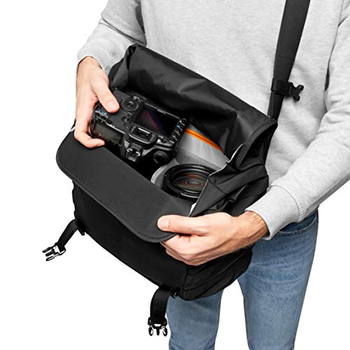 Lowepro ProTactic MG 160 AW II Messenger para Sin Espejo y DSLR - Divisor Quickshelf - Equipos y Equipo personal - Sin Espejo como Sony Apha9 - LP37266-PWW