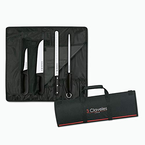 Maletin Cuchillos 3 Claveles Maestro Cortador de Jamón + regalo cubre jamón