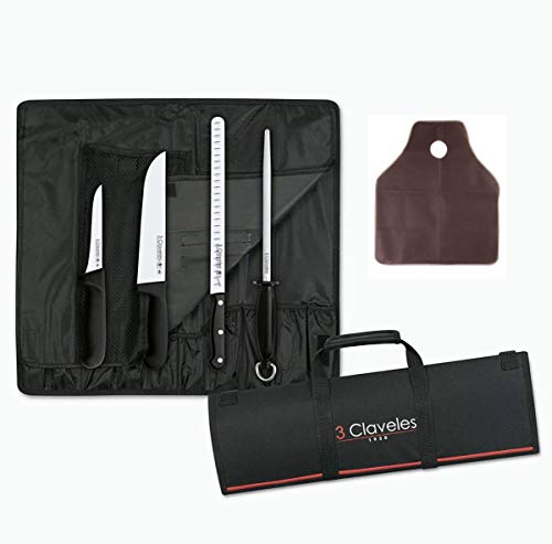 Maletin Cuchillos 3 Claveles Maestro Cortador de Jamón + regalo cubre jamón