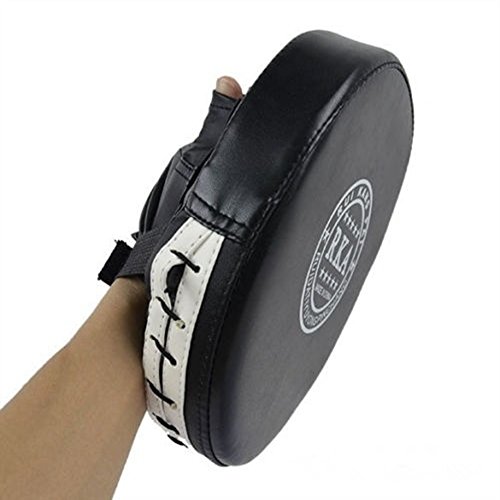 Manoplas de boxeo Focus Punch Mitts MMA Guante de entrenamiento objetivo Karate Muay Thai Kick, negro