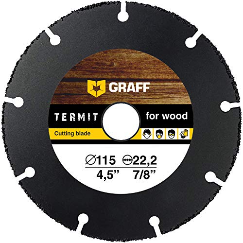 Multi Wheel GRAFF® Termit Disco de Corte para Amoladora 115mm / 125mm, Corte Fino de Madera, Laminados, Plástico (115 mm)