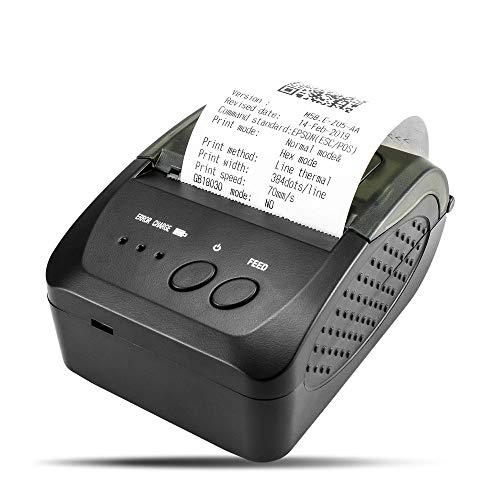 NETUM Impresora térmica inalámbrica Bluetooth de recibos, portátil, 2 pulgadas, 58 mm, mini impresora USB POS para soporte de ventas de restaurantes Android / iOS / PC / Windows / Linux