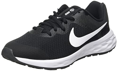 Nike Revolution 6 NN (GS), Zapatillas de Gimnasio, Black/White-dk Smoke Grey, 40 EU