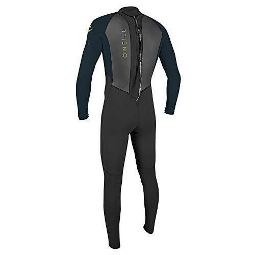 O'Neill Wetsuits Reactor II-Cremallera Trasera Completa Traje de Neopreno, para niños, Negro/Pizarra, 42