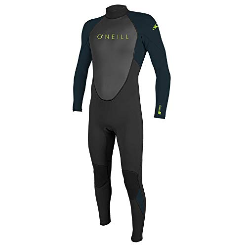 O'Neill Wetsuits Reactor II-Cremallera Trasera Completa Traje de Neopreno, para niños, Negro/Pizarra, 42