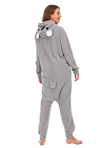 Pijamas de Animales Disfraces Onesie Animal para Adultos Mono Cosplay Pijama de Koala Invierno Unisex Mujeres y Hombres,LTY54,M