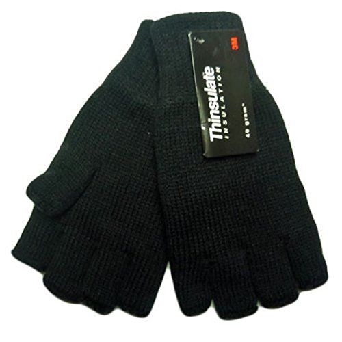 Portwest GL14 - Knit guante sin dedos, color Negro