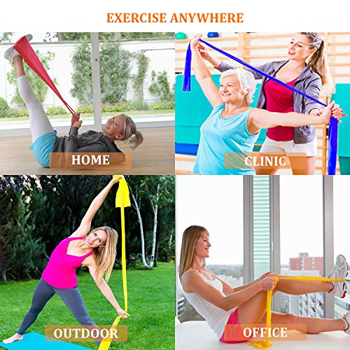 Potok - Juego de 3 bandas elásticas de diferentes dificultades para fitness, yoga, pilates, musculación, etc.