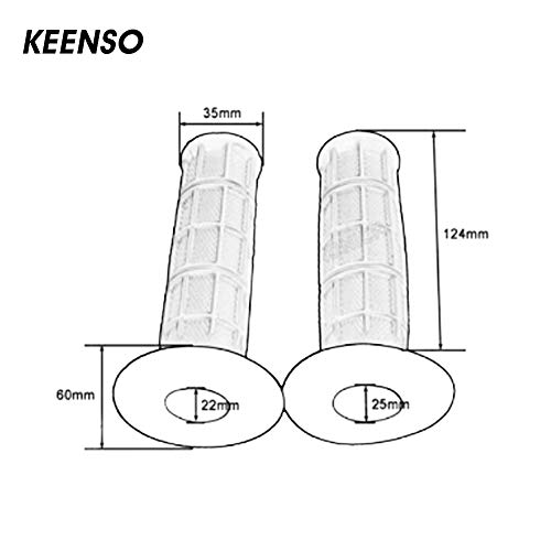 Puños antideslizantes para manillar de motocicleta de 22 mm, de silicona suave para Pit Dirt Bike