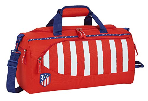 safta 712058553 Bolsa deporte Bolso de viaje 50 cm Atlético de Madrid, Rojo/Blanco/Azul, 500x250x250 mm