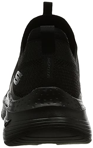 Skechers El Ajuste del Arco lo Mantiene en su Lugar, Zapatillas Mujer, Black, 39 EU