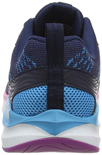 Skechers Ultra Groove, Zapatillas Mujer, Azul (Navy Multi Knit Mesh/Multi Trim), 36 EU