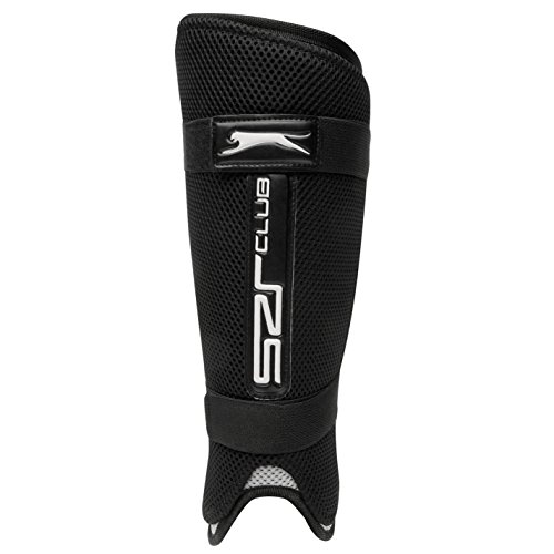 Slazenger Hombre Club Hockey Espinilleras Negro/Blanco S