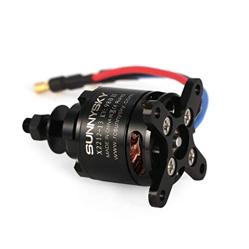 SWEEPID SUNNYSKY X2212 980KV II 2-4S motor sin escobillas, eje corto para RC 400-800 g de ala fija Quad-Hexa Copter Multicopter DJI F450 F550, color negro