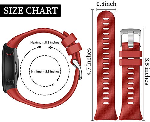 Tyogeephy Compatible con Forerunner 45 Correa de Reloj, Correa de Reloj de Repuesto Deportivo de Silicona Suave, Fitness Correa Pulsera para Forerunner 45 Smartwatch