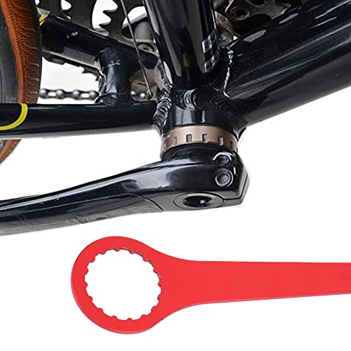 VGEBY1 Llave de pedalier de Bicicleta, Llave de cigüeñal de Bicicleta Profesional para Herramienta BB Ciclismo Llave de pedalier de pedalera (Rojo)