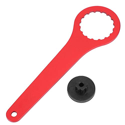 VGEBY1 Llave de pedalier de Bicicleta, Llave de cigüeñal de Bicicleta Profesional para Herramienta BB Ciclismo Llave de pedalier de pedalera (Rojo)