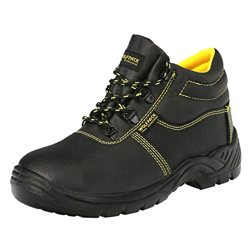 WOLFPACK LINEA PROFESIONAL 15018240 S3 Piel Negra Wolfpack Nº 44 Vestuario Laboral,Calzado Seguridad, Botas Trabajo