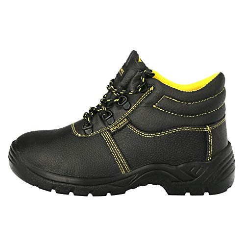 WOLFPACK LINEA PROFESIONAL 15018240 S3 Piel Negra Wolfpack Nº 44 Vestuario Laboral,Calzado Seguridad, Botas Trabajo