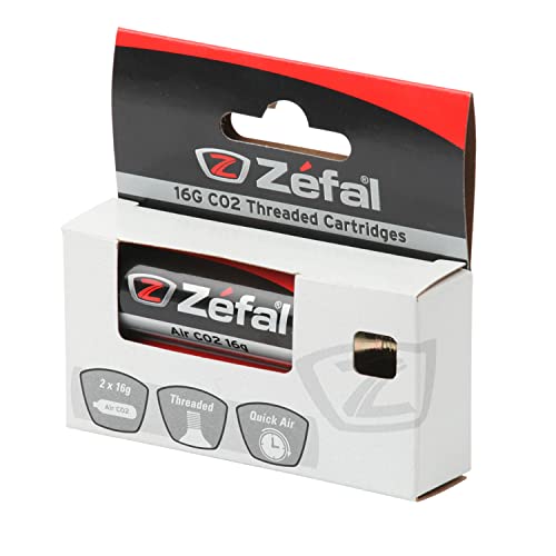 ZEFAL Co2 16g Blíster 2 Cartuchos, Deportes, Plata