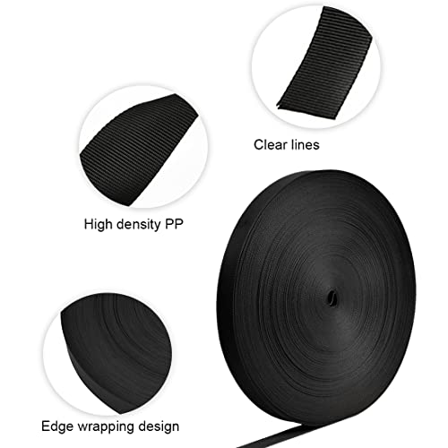 1 Uds bandas de goma para coser, bandas de goma negras, bandas de goma para coser de 20mm x 10m, bandas de goma para coser de poliéster para coser ropa, pantalones, bandas elásticas DIY para el hogar