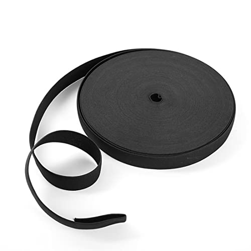 1 Uds bandas de goma para coser, bandas de goma negras, bandas de goma para coser de 20mm x 10m, bandas de goma para coser de poliéster para coser ropa, pantalones, bandas elásticas DIY para el hogar