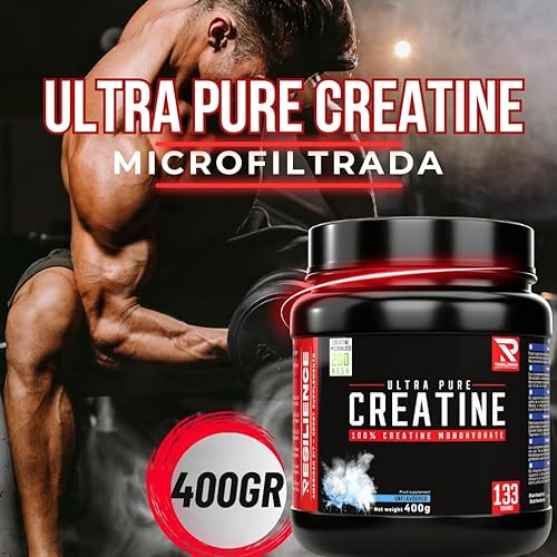 100% Pure Creatine Monohydrate| Creatina Monohidratada en Polvo que Aumenta tu Masa Muscular Fuerza y Resistencia | Vegano | Sin sabor |400g creatina pura polvo alta solubilidad |Creatina en Polvo