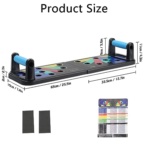 12 En 1 Soporte De Entrenamiento Portátil, Gimnasio Ejercicio Stand, Tabla De Flexiones Multifuncional, Juego De Tablas De Flexiones, Con Mango y Cinturón Antideslizante, Para Ejercicios En Casa