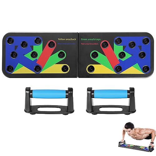 12 En 1 Soporte De Entrenamiento Portátil, Gimnasio Ejercicio Stand, Tabla De Flexiones Multifuncional, Juego De Tablas De Flexiones, Con Mango y Cinturón Antideslizante, Para Ejercicios En Casa