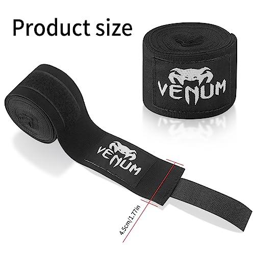 2 Pcs Vendajes de Boxeo, Vendajes para Box con Presilla para el Pulgar, Vendajes de Boxeo Elásticos, Vendajes para Manos de Boxeo para Kickboxing, Deportes, Bandas de Boxeo