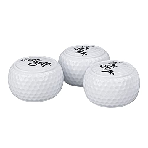 2 pelotas planas de entrenamiento de golf de dos capas, bolas de práctica de golf para swing putter, campo de conducción, bolas de práctica de golf para patio trasero, forma plana