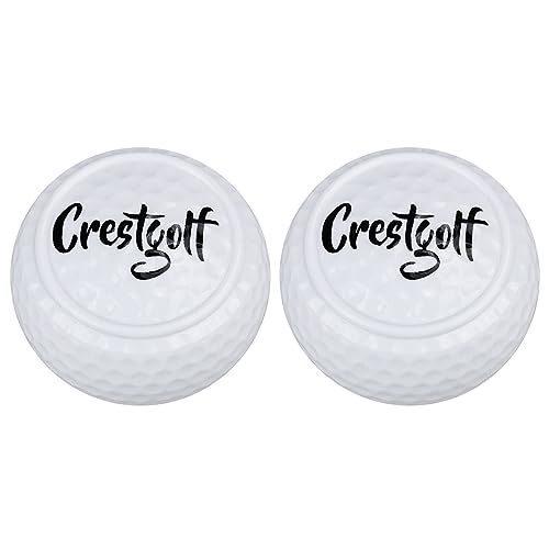 2 pelotas planas de entrenamiento de golf de dos capas, bolas de práctica de golf para swing putter, campo de conducción, bolas de práctica de golf para patio trasero, forma plana