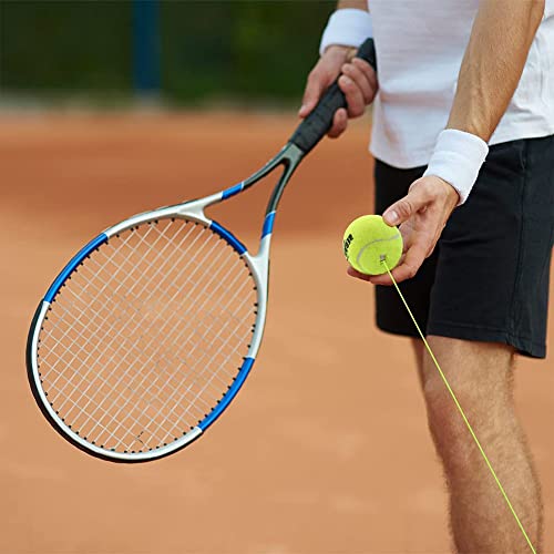 2 Pieza Pelota de Tenis y Cuerda de Repuesto,Pelotas de Entrenamiento de Tenis Tenis con Cuerda Elástica Pelota de Tenis y Cuerda de Repuesto Pelota Tenis con Bola Entrenamiento(Verde)