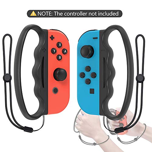 [2 Piezas] Empuñadura de Boxeo Fitness Compatible con Nintendo Switch Fitness Boxing Game, para Nintendo Switch Joy-con Fitness Boxing Game Assit Tool Grip (Negro)