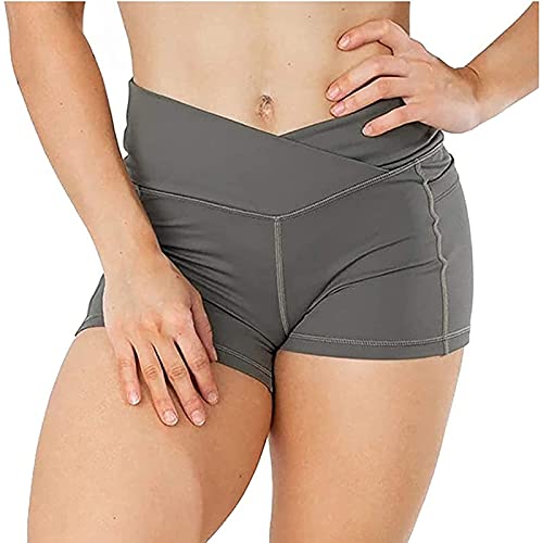 2021 Nuevo Mujer Pantalones Corto, Elásticos Mallas Moda Leggings Yoga Pantalones Cintura Alta Shorts Color sólido Gym Fitness Slim Fit Secado rápido Pants Deportivos Aptitud Pantalones Corto