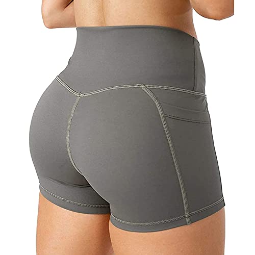 2021 Nuevo Mujer Pantalones Corto, Elásticos Mallas Moda Leggings Yoga Pantalones Cintura Alta Shorts Color sólido Gym Fitness Slim Fit Secado rápido Pants Deportivos Aptitud Pantalones Corto