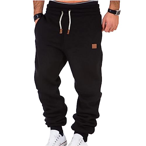 2023 Pantalones Hombre otoño Inviernos Deporte Casual Jogging Pantalón Largos con Ajustable Cordón Sueltas Chandal Pantalone de Trabajo Color Sólido para Corror Gimnasio Fitness Pants Joggers