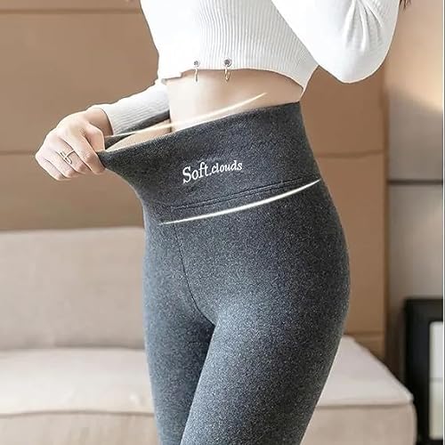 2024 New Soft Clouds Fleece Leggings,Slim Winter Leggings Soft Clouds,Soft Clouds Leggings For Women,Cloud Leggings (Black,Medium)