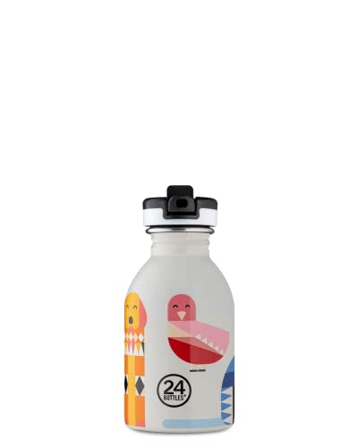 24Bottles Kids Bottle - Botella Agua Acero Inoxidable Niños Niñas 250ml, Botella Agua Niños para Colegio y Deporte 100% Hermética, Botella de Agua Niños Personalizada Ultraligera, Cantimplora Infantil